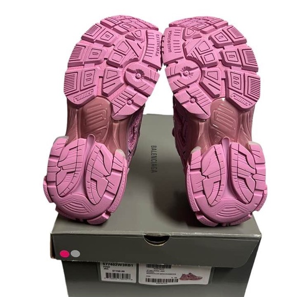Balenciaga Runner Track Low Top Platform Sneakers Triple Pink - US 5 WMNS - Picture 12 of 12